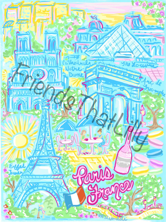 SALE! Paris, France Blanket