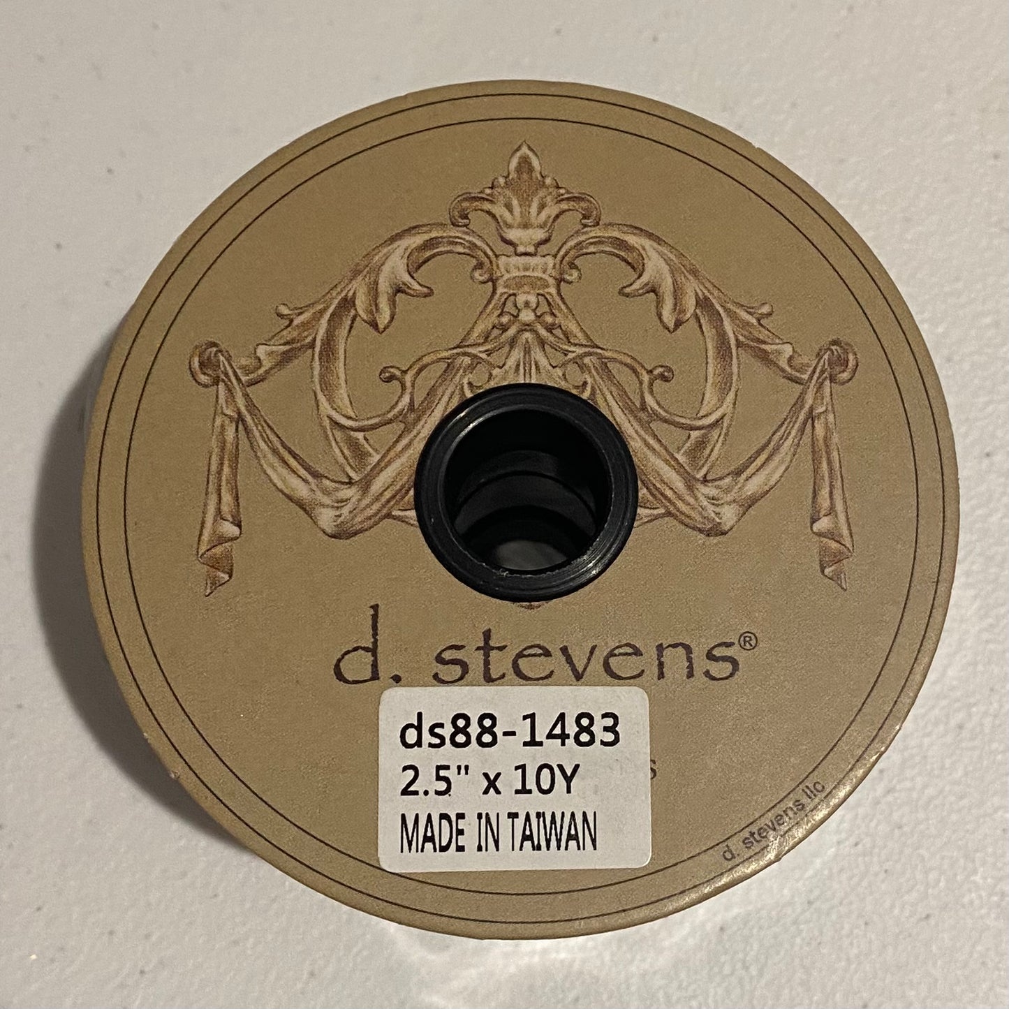 2.5” Wide Purple w/ Black Dots Ribbon