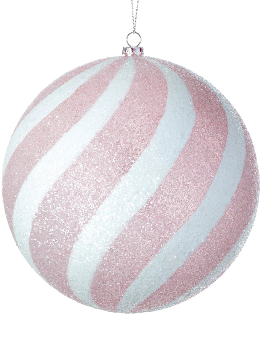 200mm Iced Candy Ball Ornament