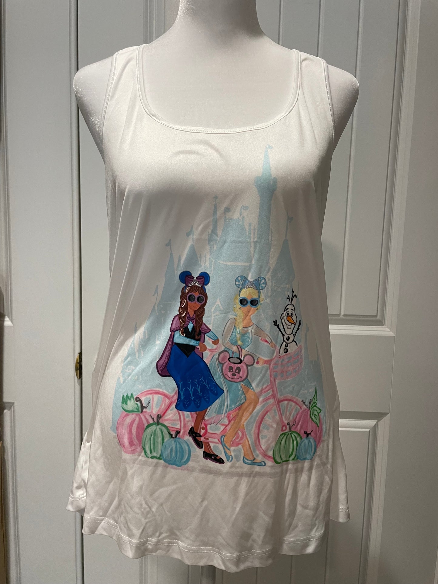 SALE! FTL Frozen Sisters w/ Pumpkins Illustration Shirts