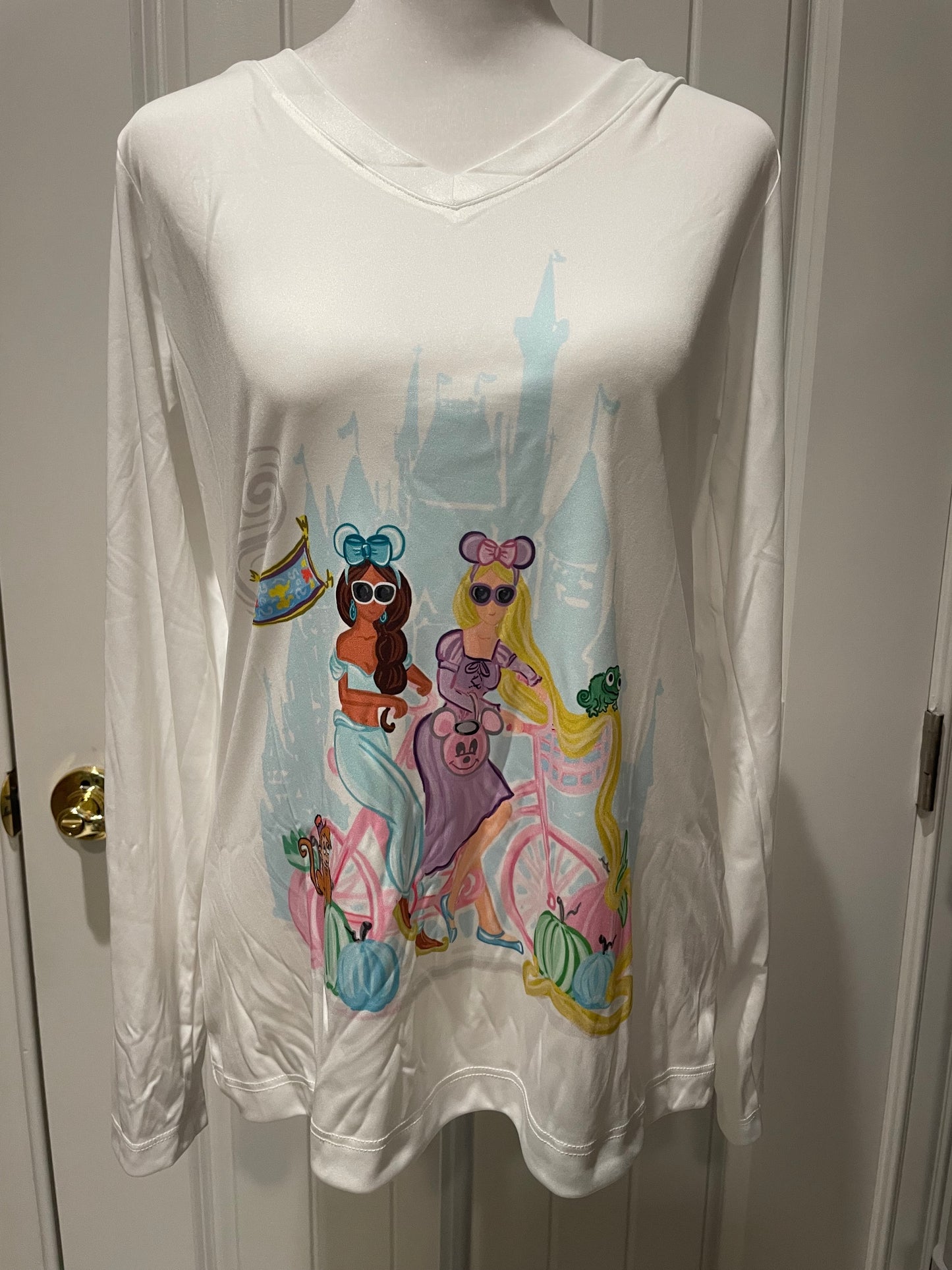 SALE! FTL Blue and Purple Princess w/ Pumpkins Illustration Shirts