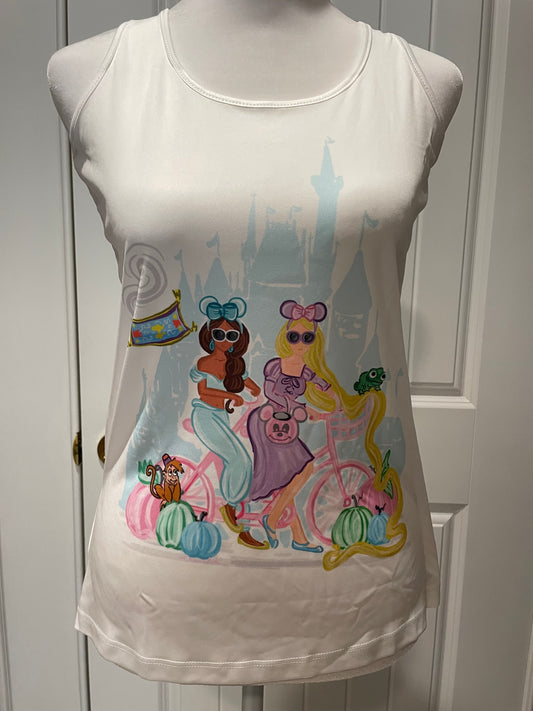 SALE! FTL Blue and Purple Princess w/ Pumpkins Illustration Shirts