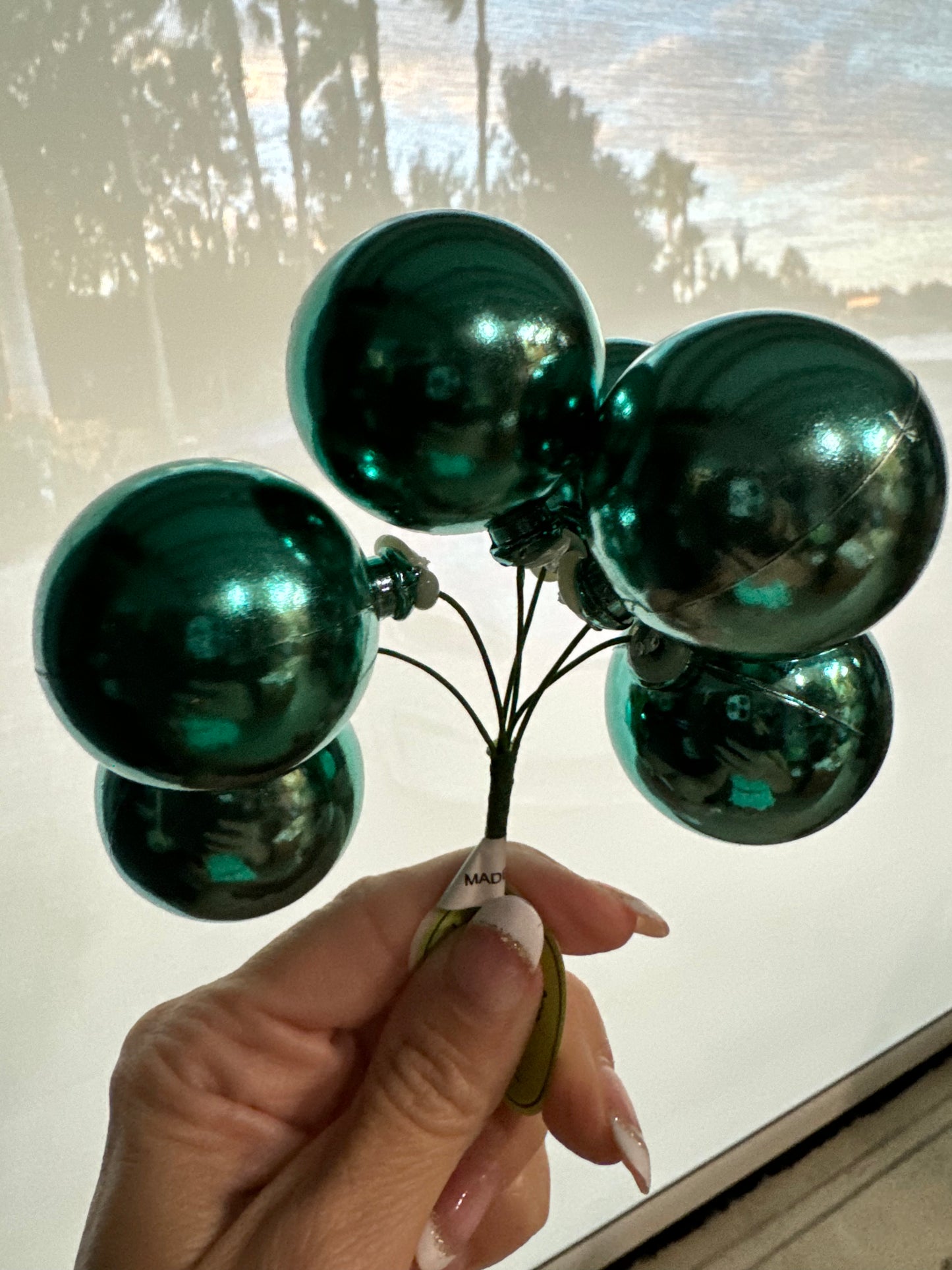 Shiny Stemball 40mm, bunch of 6