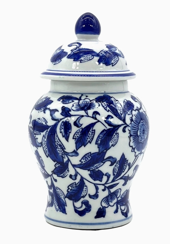 Blue And White Chinoiserie Ginger Jar