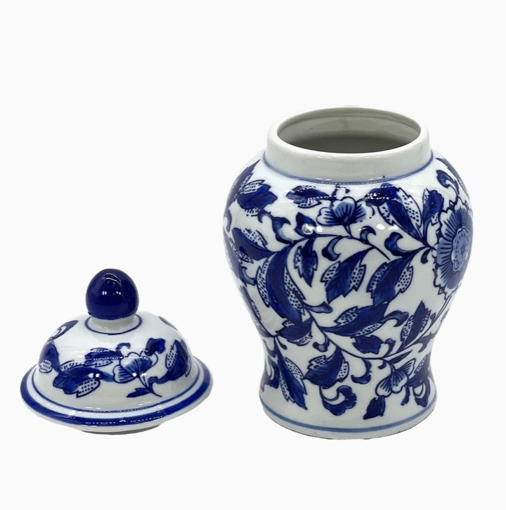 Blue And White Chinoiserie Ginger Jar