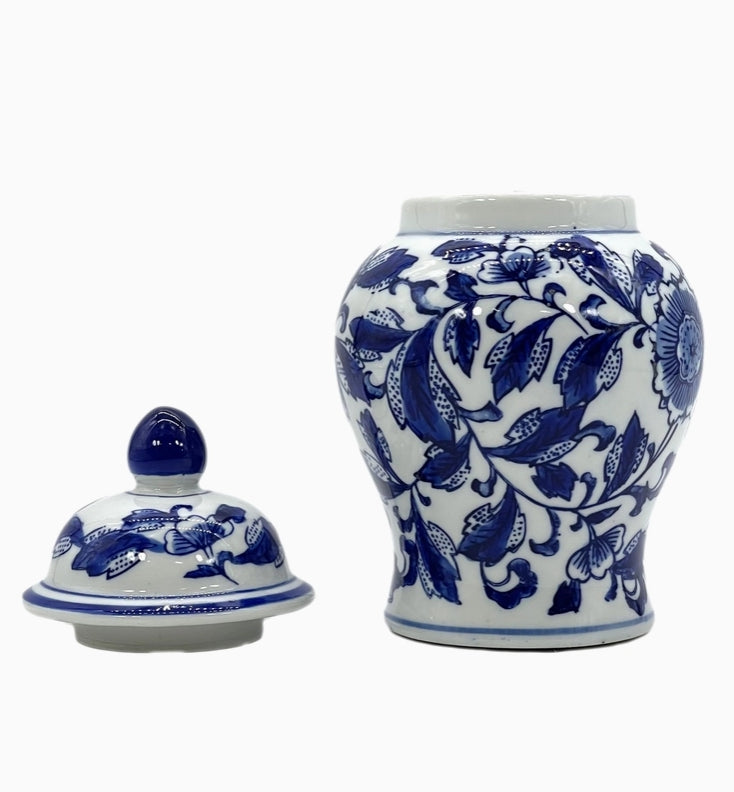Blue And White Chinoiserie Ginger Jar