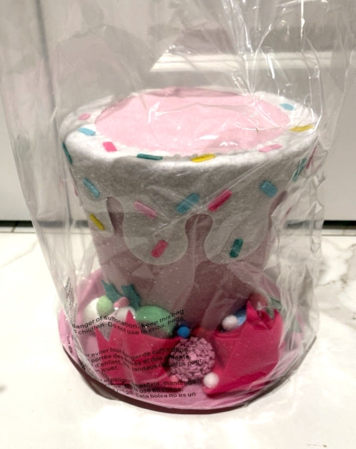 Pink Sprinkles Top Hat Decoration