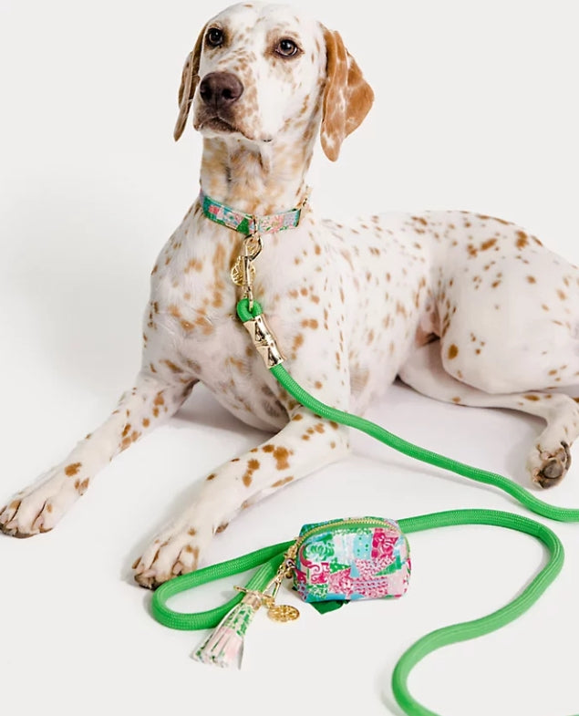 Lilly Pulitzer Pet Leash With Crazy Quilt Tassel