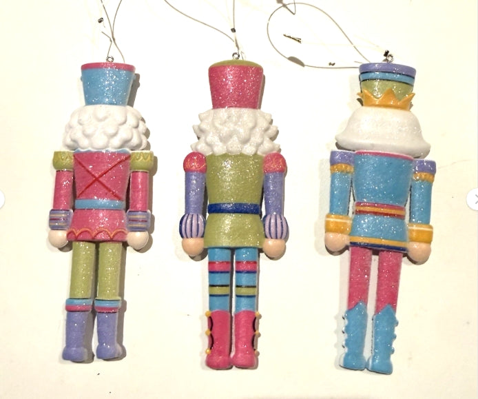 6" Candy Shop Nutcracker Cut Out Ornaments: Set of Three