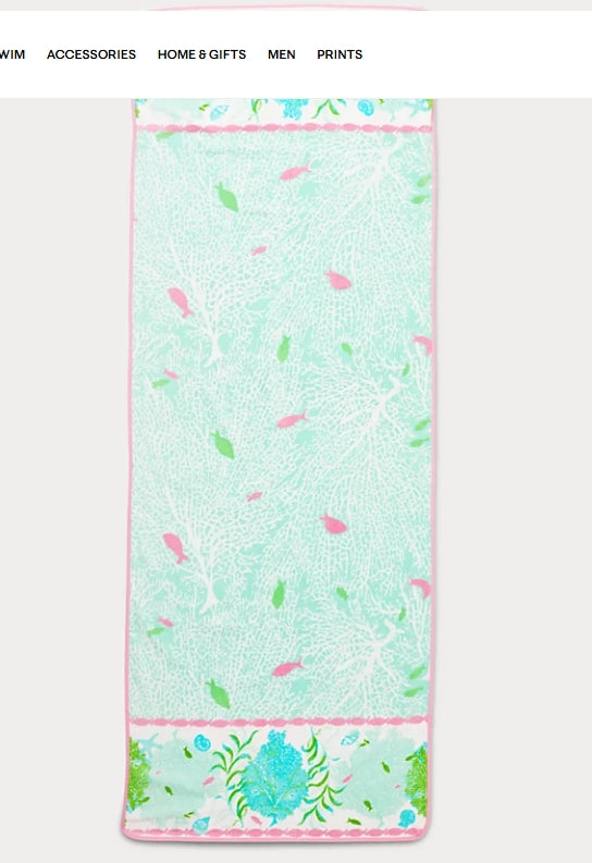 Lilly Pulitzer Mint Condition Fantastical Lounger Beach Towel