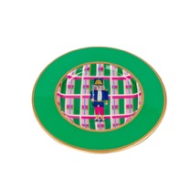 Norah Nutcracker Plaid Dessert Plates - Set of Four
