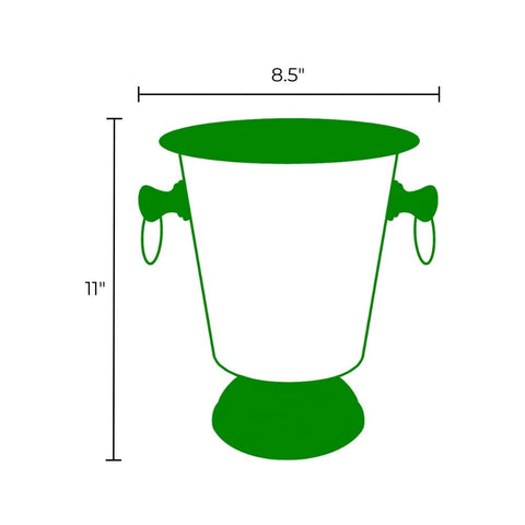 Color Block Turquoise Ice Bucket