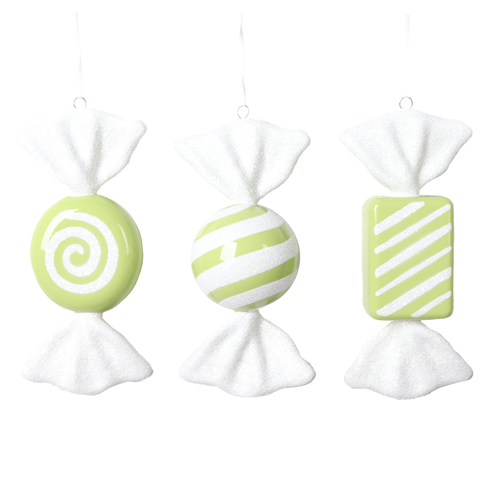 Assorted Candy Ornaments: Three Colors Available