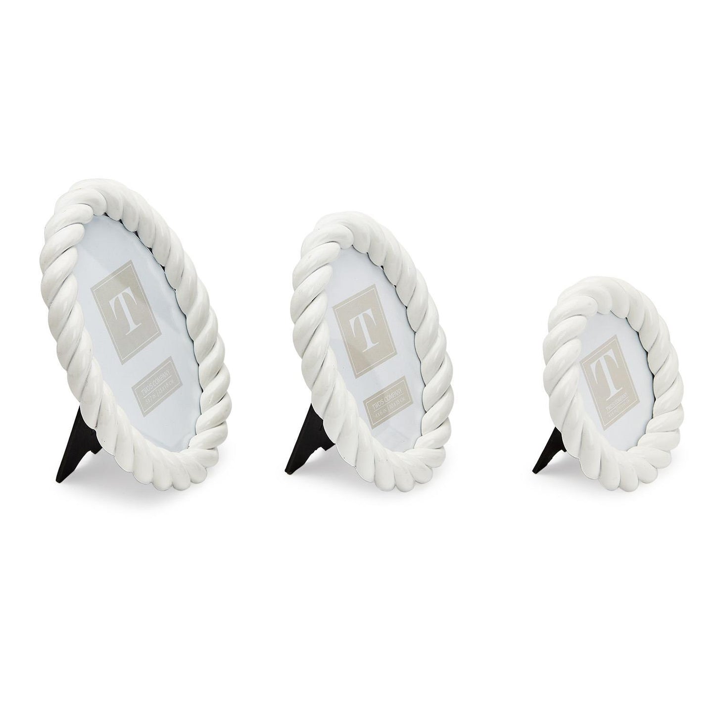 White Twist Photo Frames - Set of Three