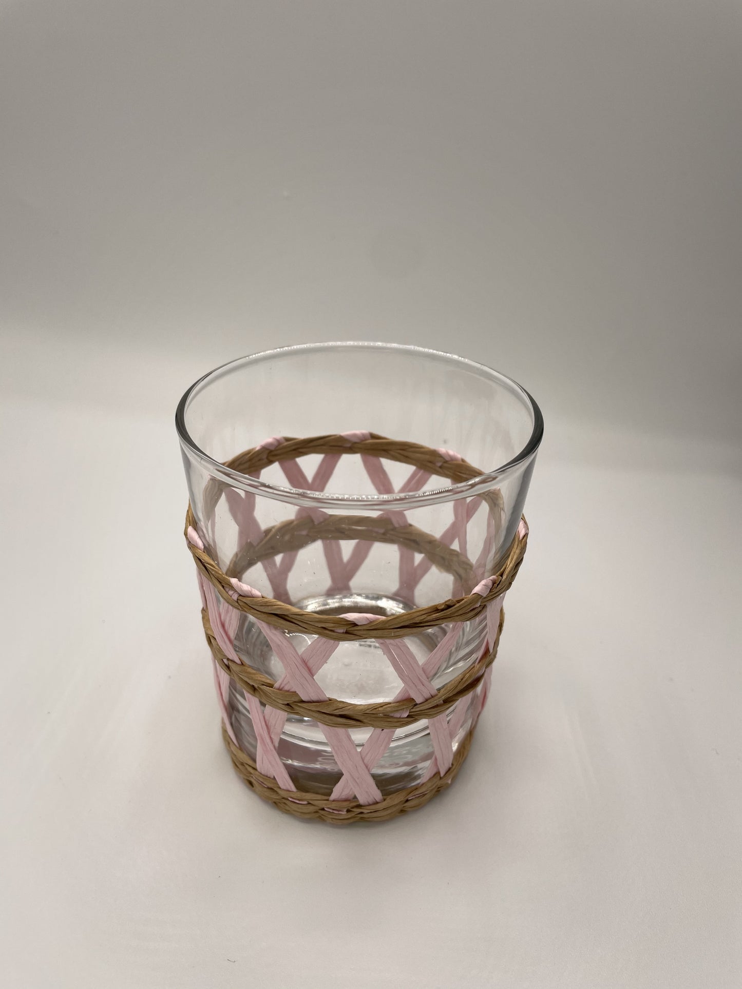 4" Pink Island Wrapped Mini Glasses - Set of 4