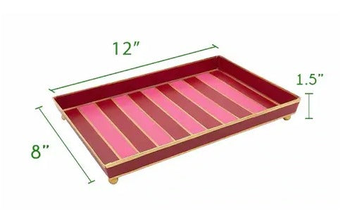 Tee Time Golf Enameled Oliver Tray 8x12