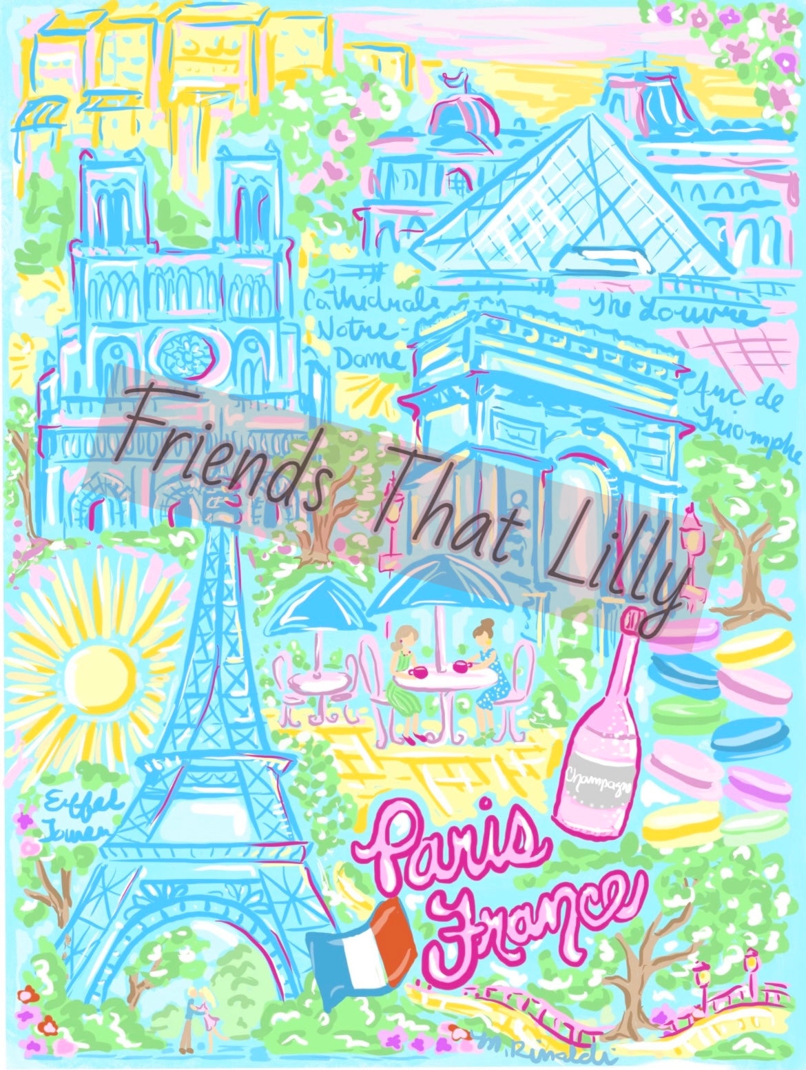 Paris, France Blanket 50"x60"