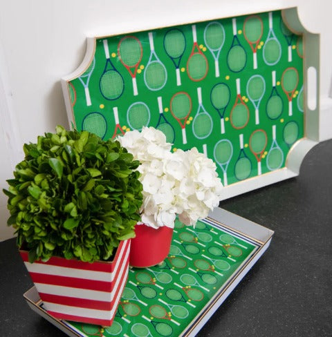 Tennis Enameled Jaye Tray