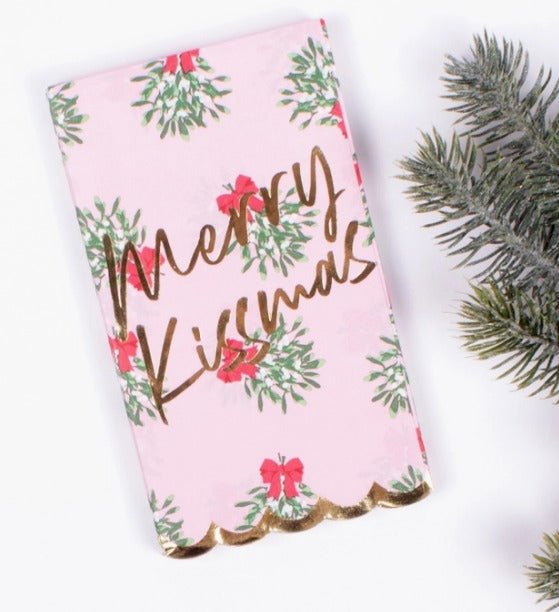 Mistletoe Kiss Paper Guest Towels/Napkins