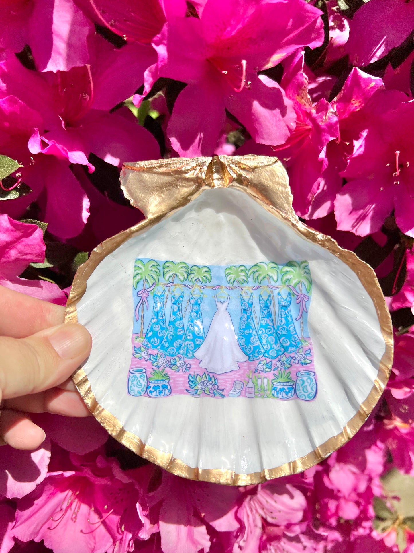 Lilly Seashells Ornaments and Shadowbox- Maps Designs