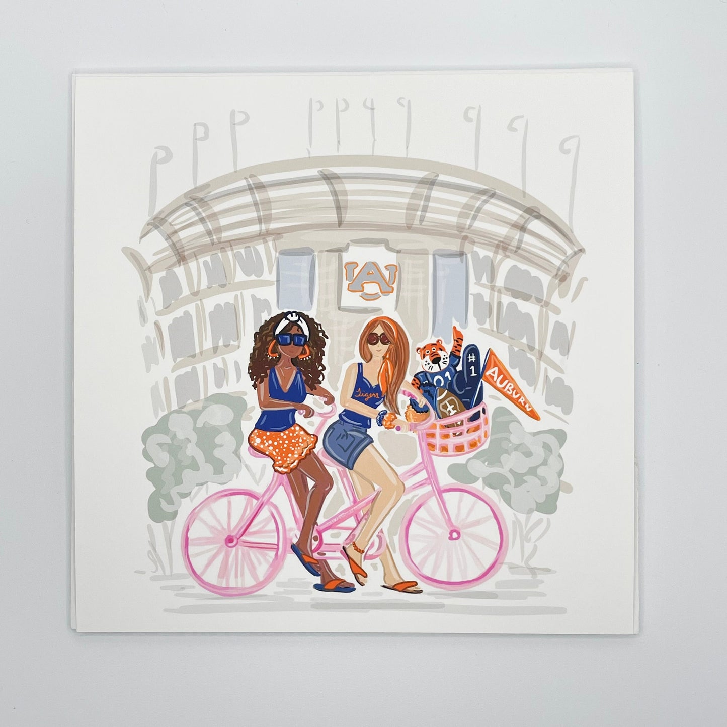 Auburn University Handmade Illustration Print