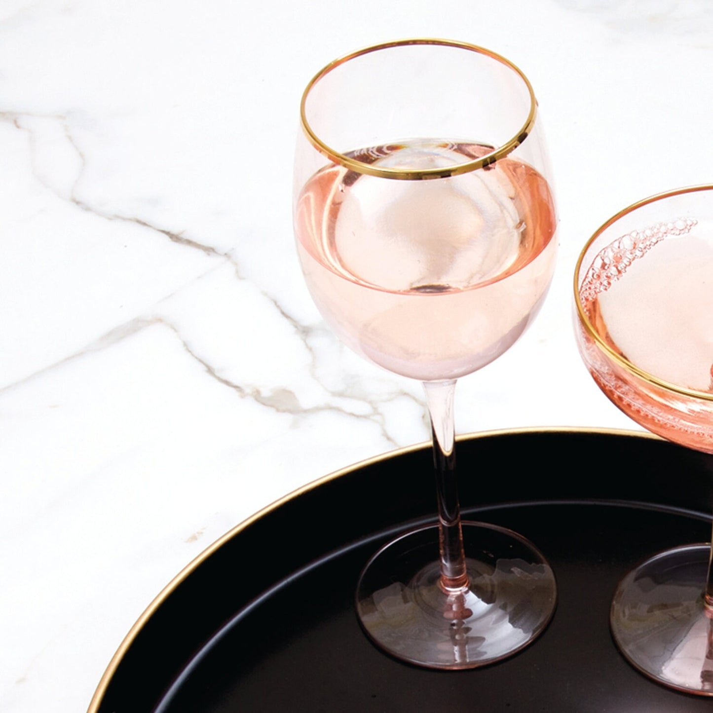Light Pink Wine Glass