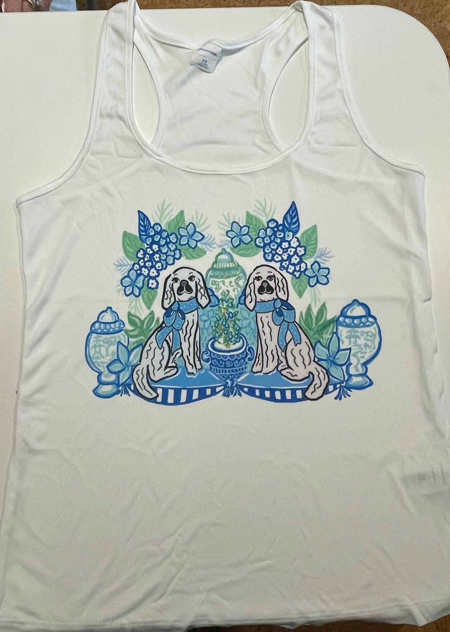 SALE! Friends That Lilly Blue Dogs Illustration Shirts
