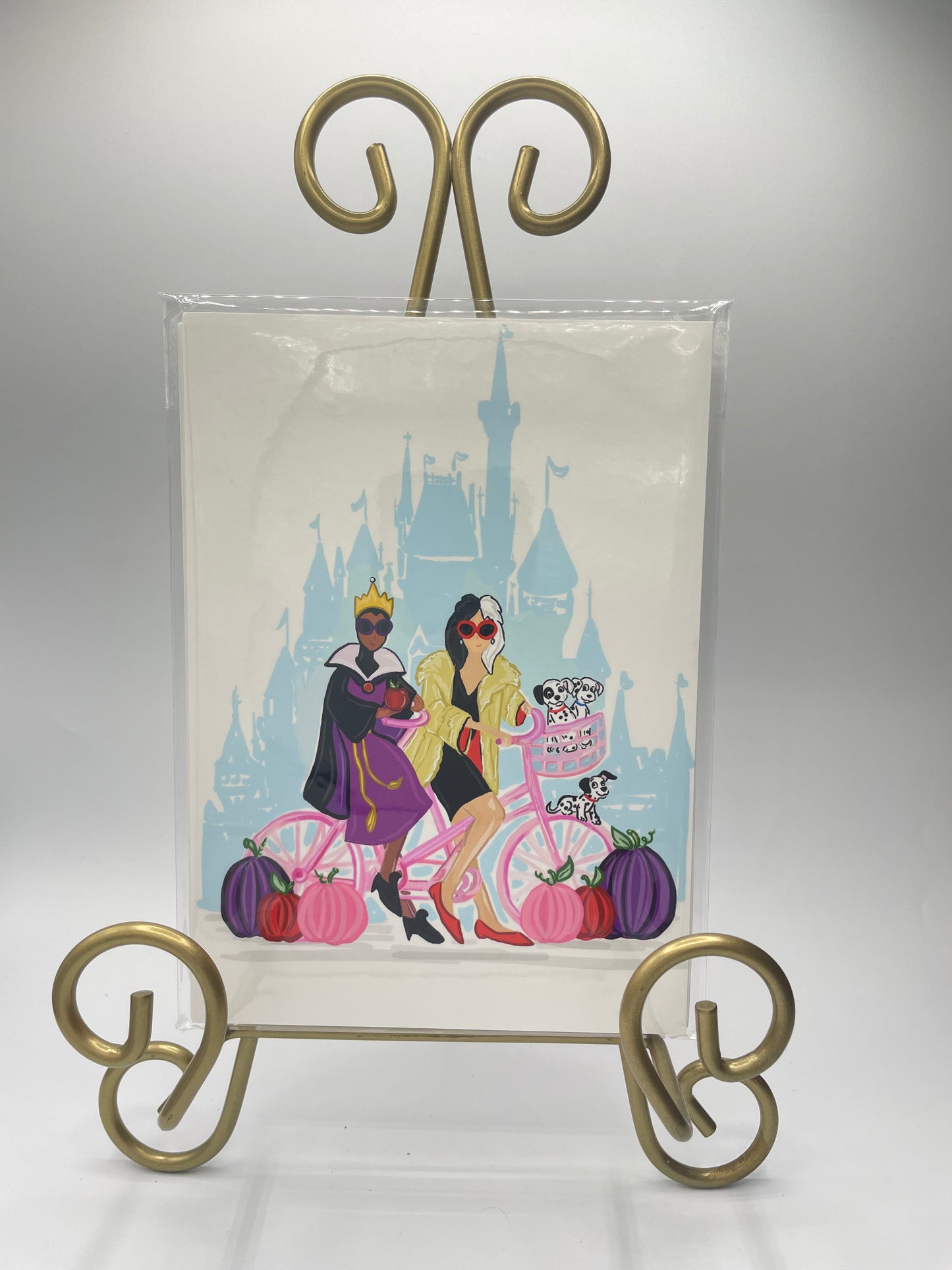 5"x7" Disney Villains Illustration - Evil Queen & Cruella