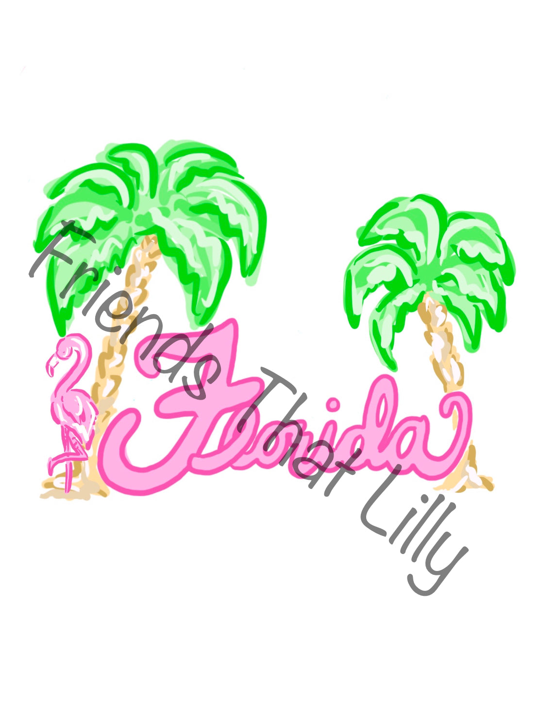 Women's Pocket Style T-Shirts: Pink Florida