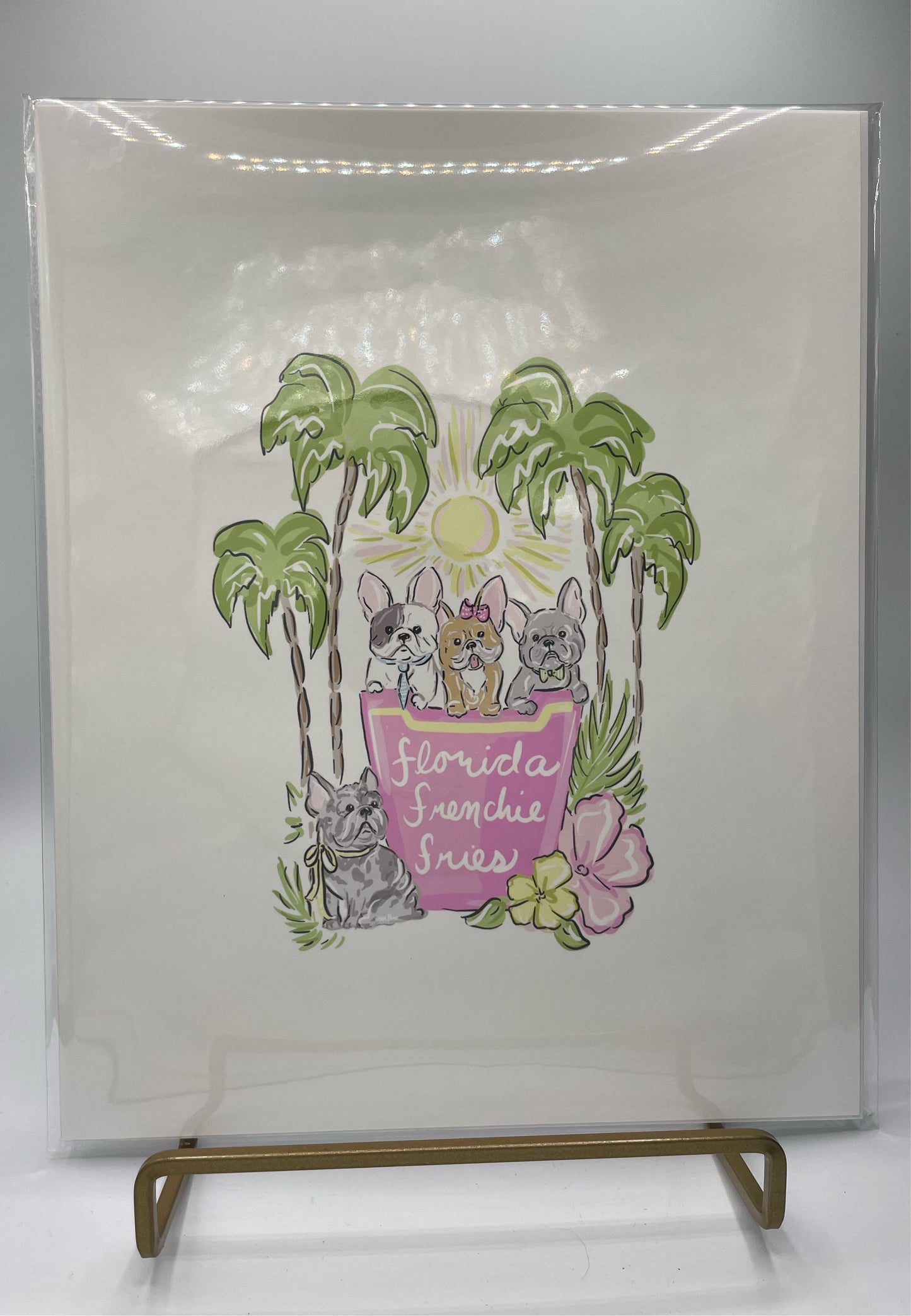 FL Frenchie Fries Illustration Print