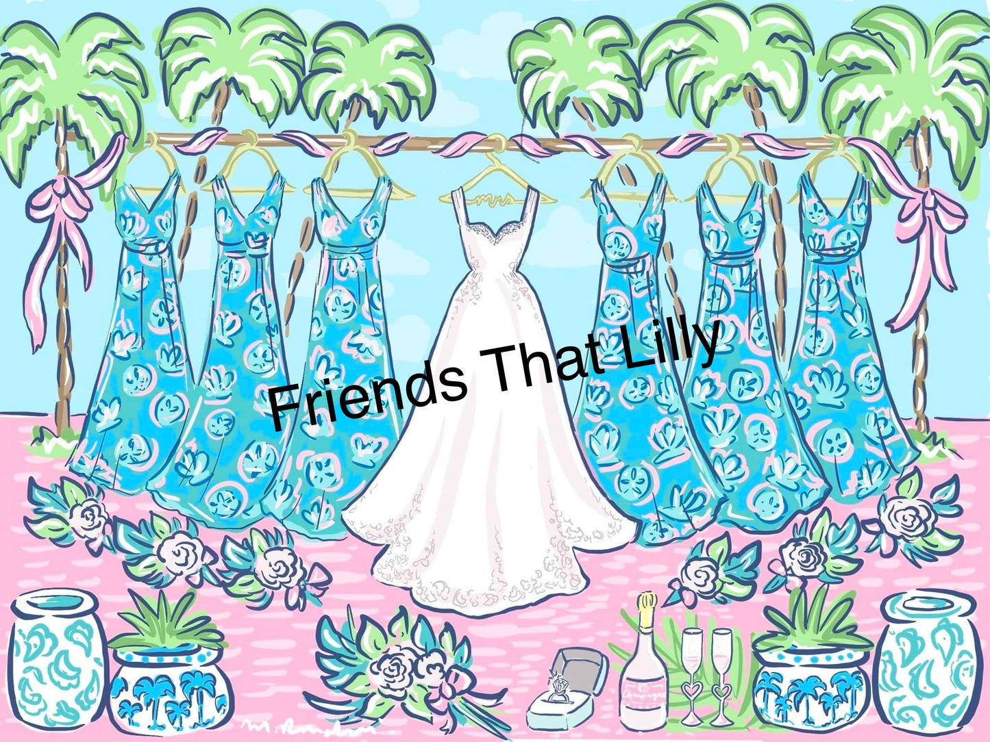 Women's Pocket Style T-Shirts: Wedding - Mother Of The Bride Illustration Design