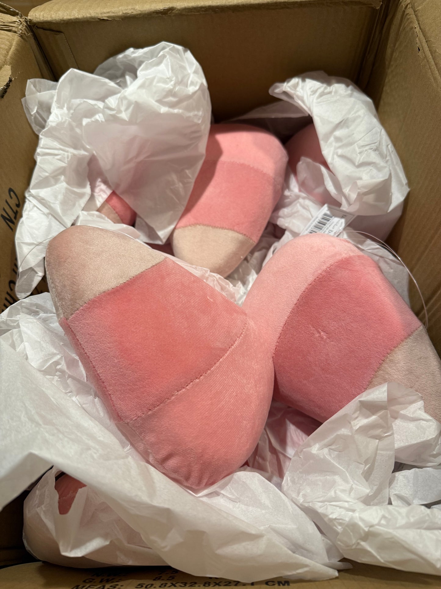 New! Boo Ville Pink Candy Corn Ornament- Set of Two