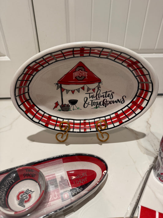 Ohio State Buckeyes Oval Serving Platter