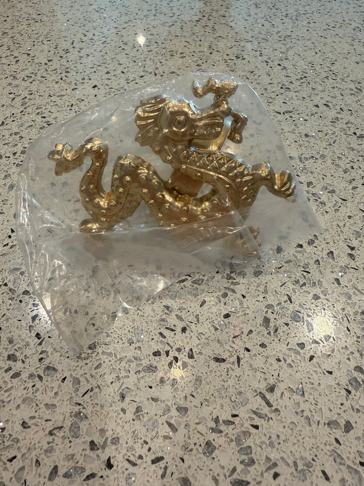 Gold Dragon Napkin Ring Set of Four