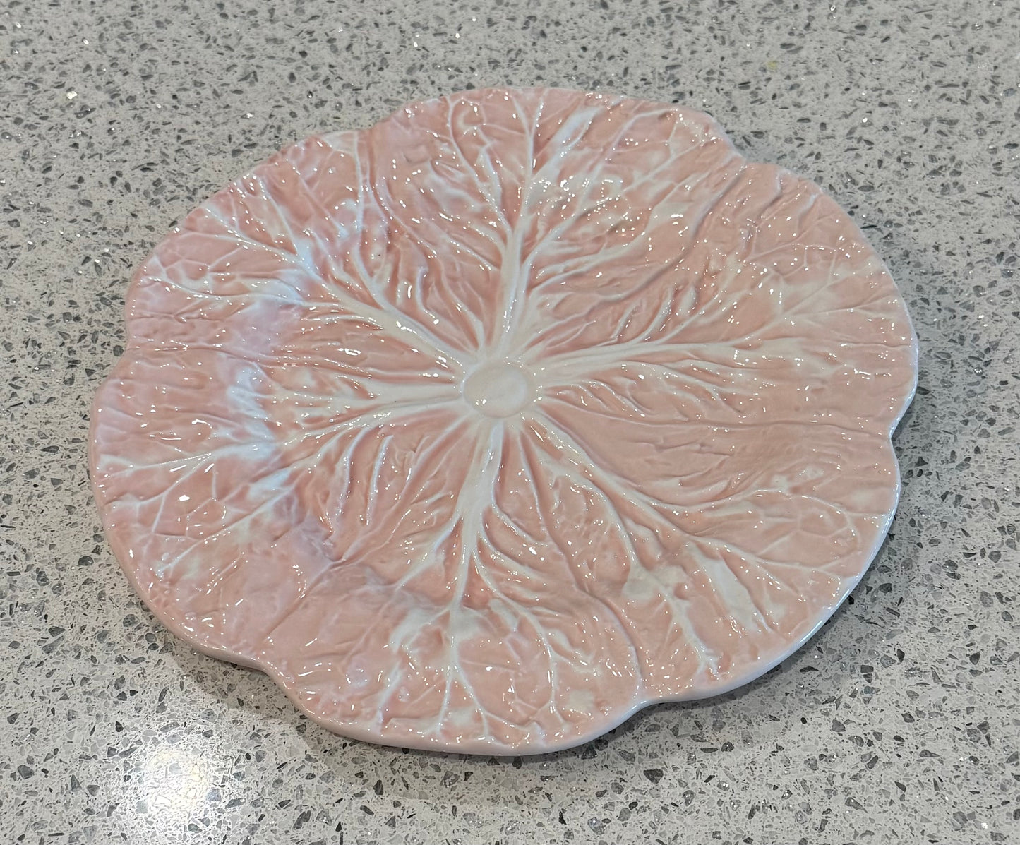 Soft Pink Cabbage Dinner Plates: Set of Four