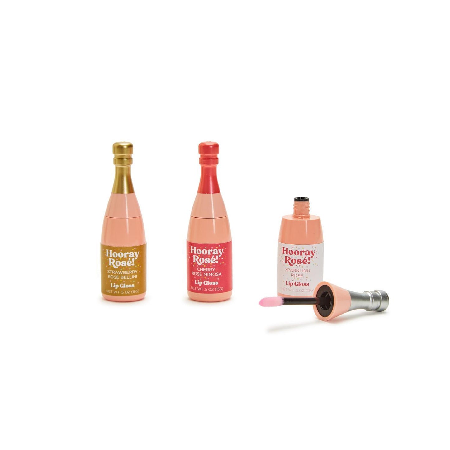 Hooray Rose! Champagne Bottle Lip Gloss: Available In Three Scents