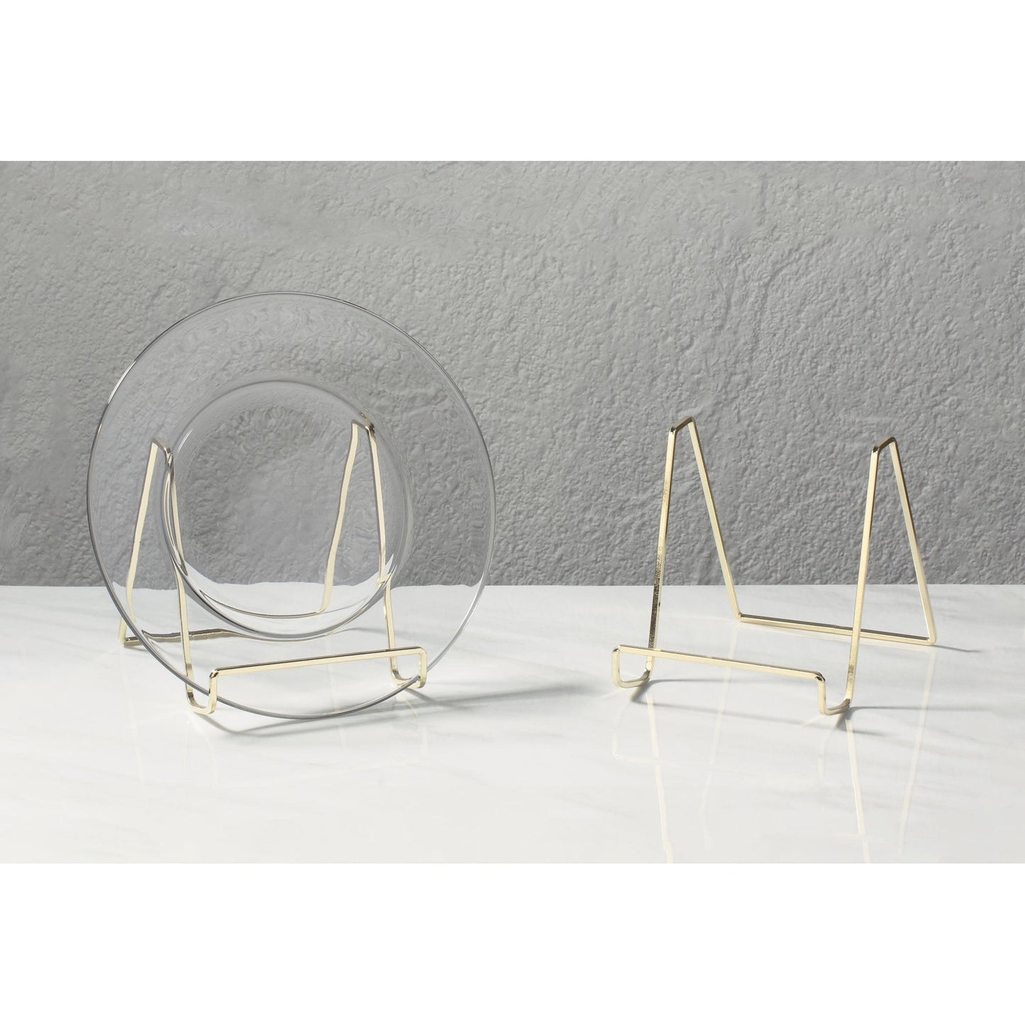 6" Brass Plated Square Wire Display Stand