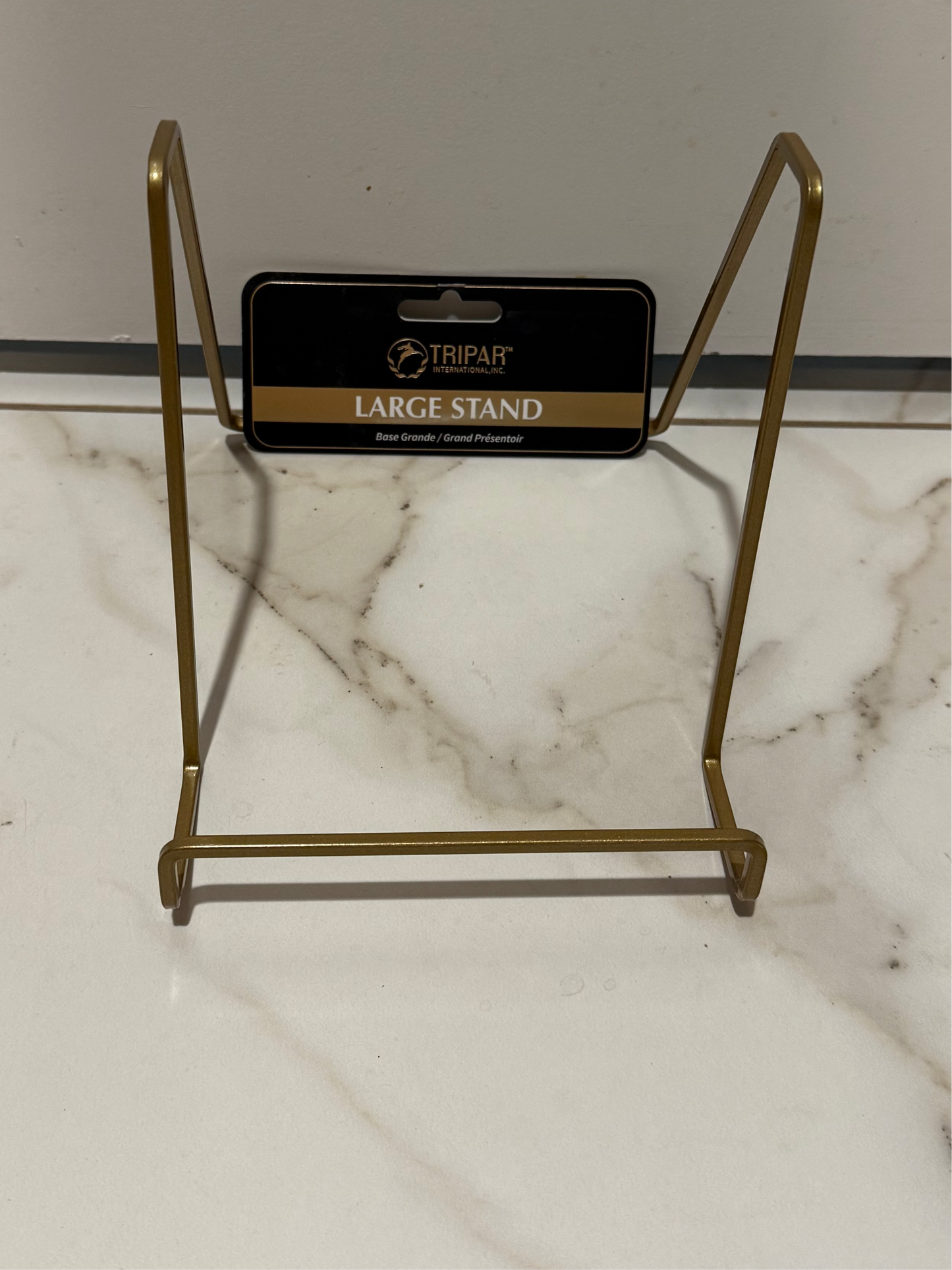 6" Brass Plated Square Wire Display Stand