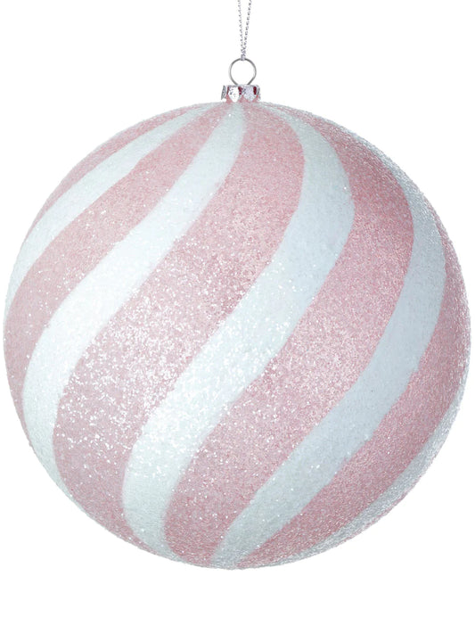 200mm Iced Candy Ball Ornament