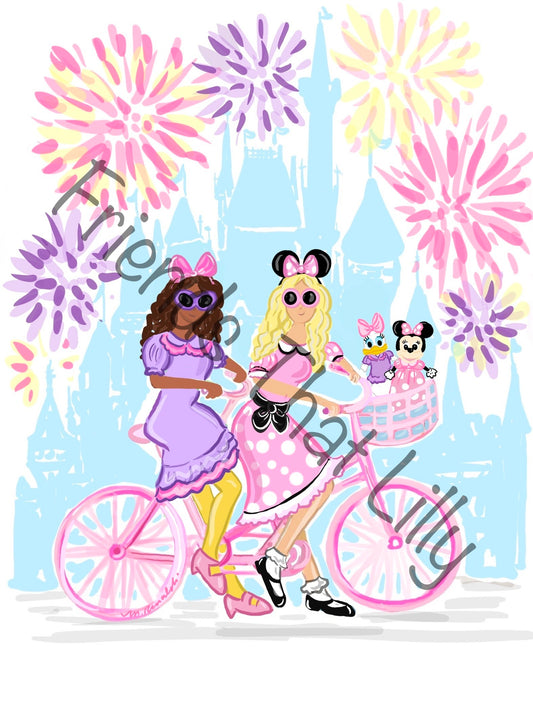 SALE! Mouse & Duck Bounding Illustration Shirts