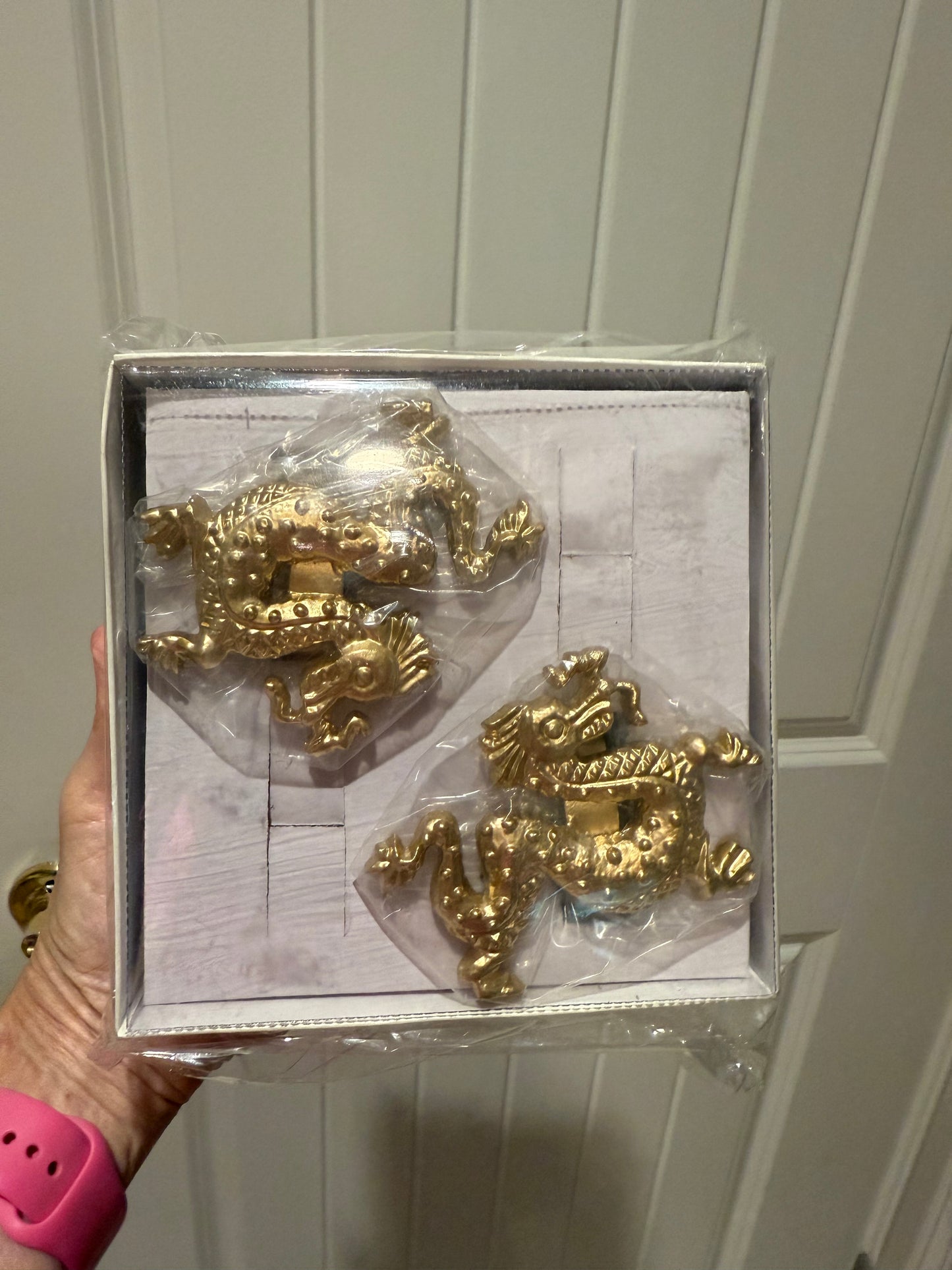 Gold Dragon Napkin Ring Set of Four