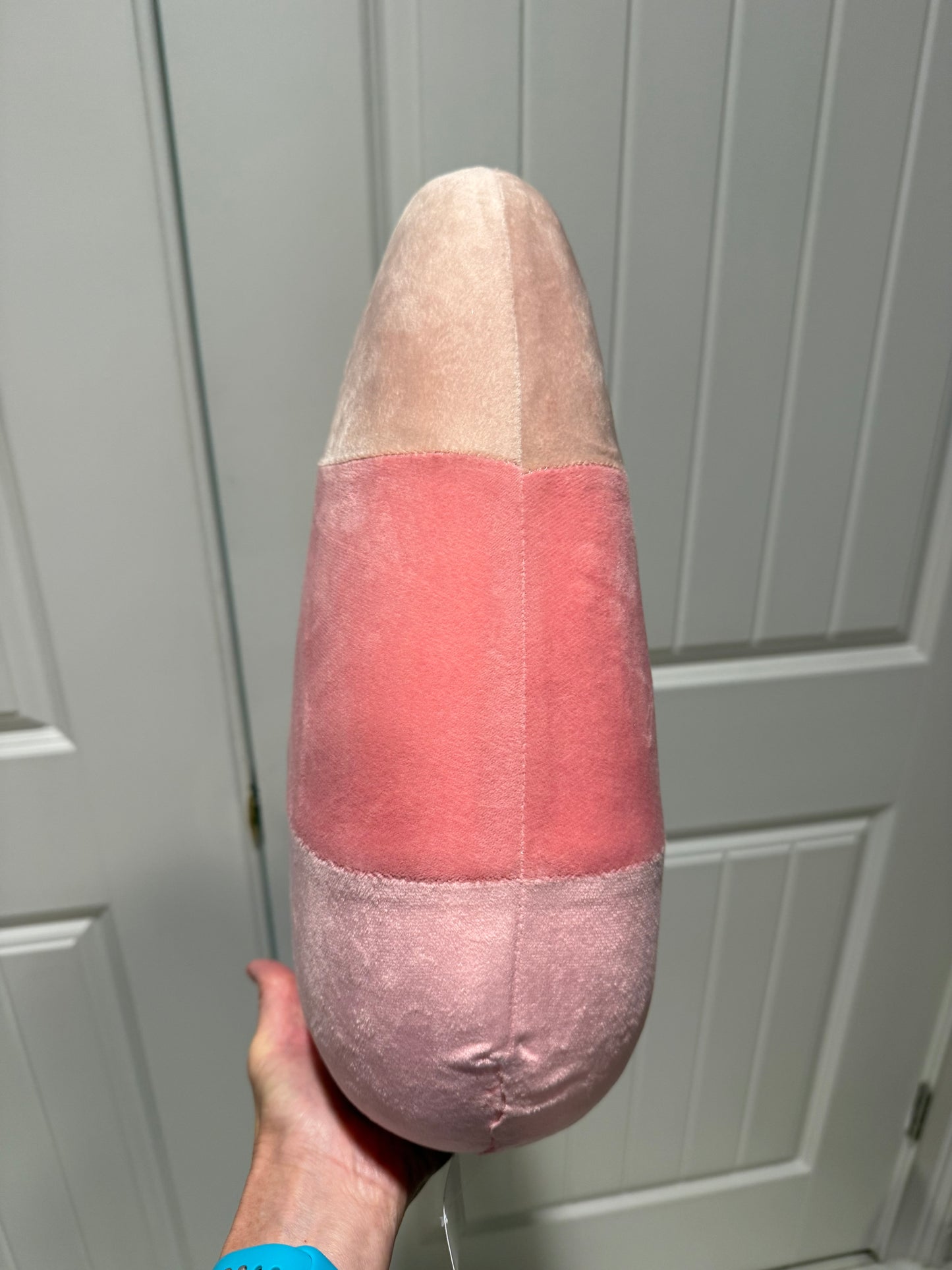 New! Boo Ville Large Pink Candy Corn Figurine- Set of Two