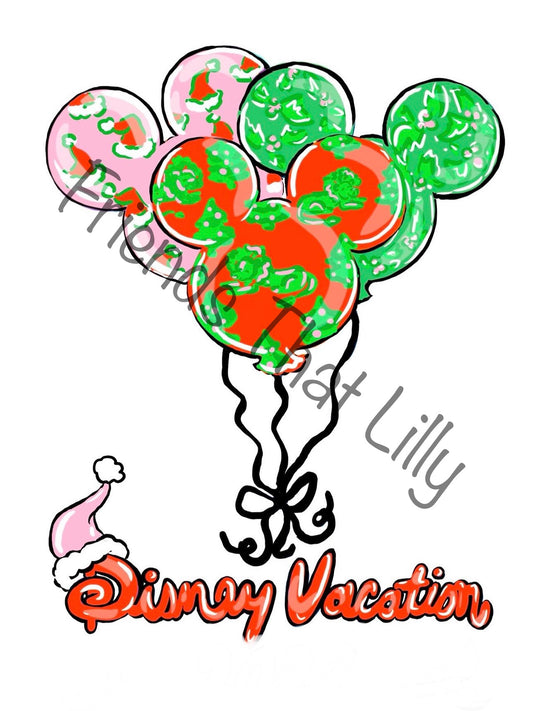 Women's T-Shirts: Holiday Balloons Design