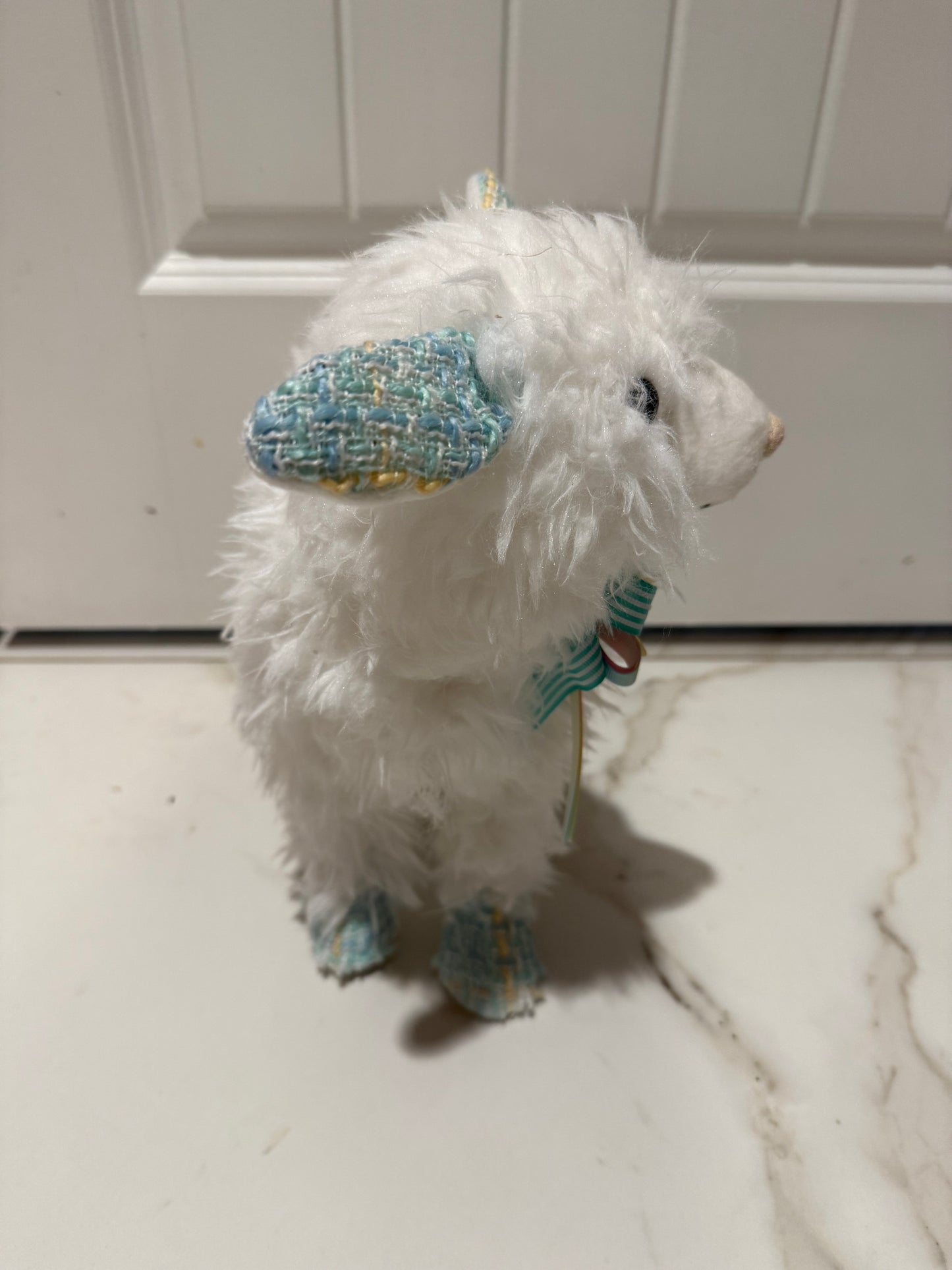 Cotton Candy Land Baby Lamb With Pastel Bow