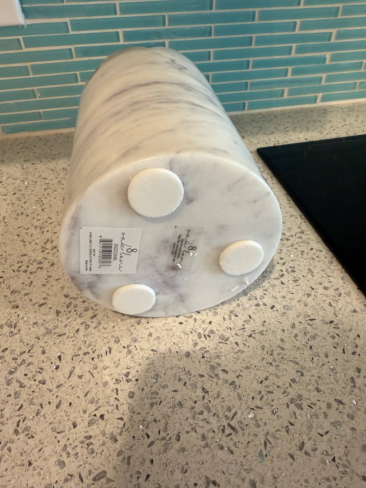 White Marble Scalloped Wine & Champagne Bottle Chiller