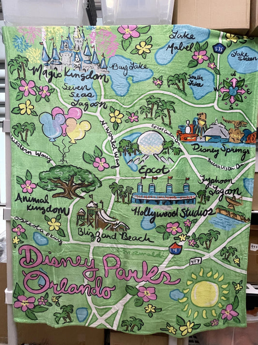 Disney Parks Orlando 50"x60" Blanket