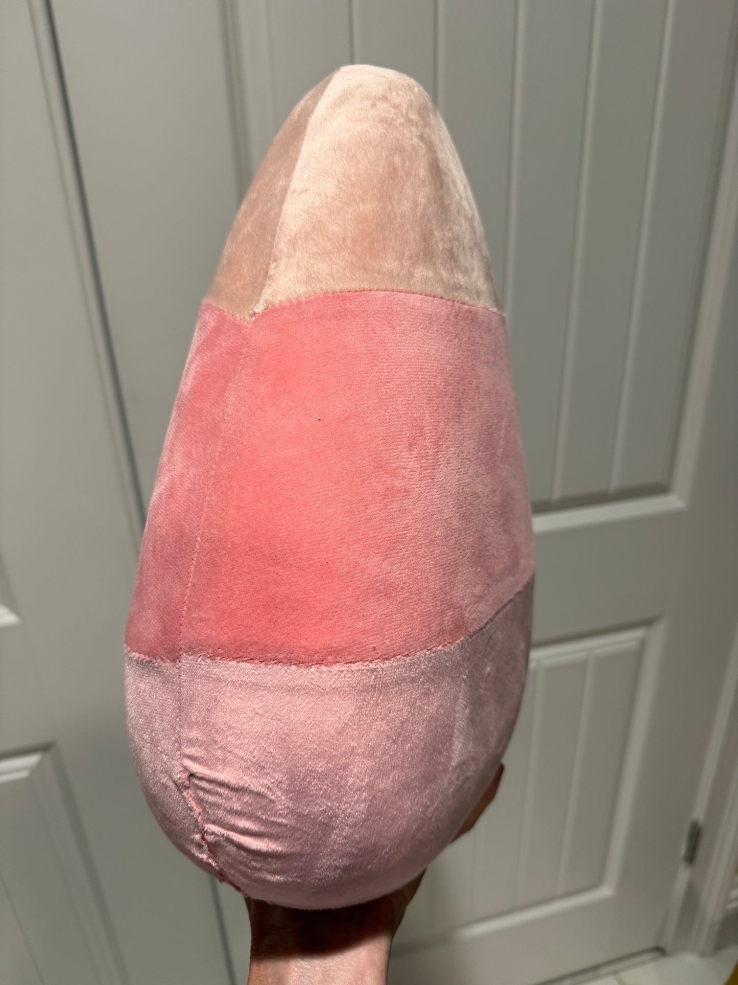 New! Boo Ville Large Pink Candy Corn Figurine- Set of Two