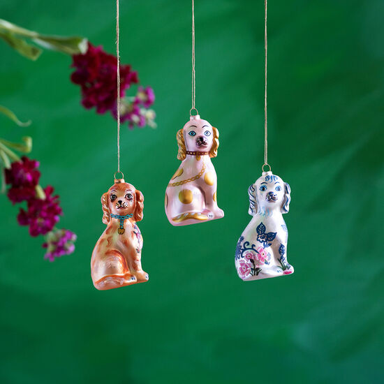 Staffordshire Dog Ornament: Three Styles