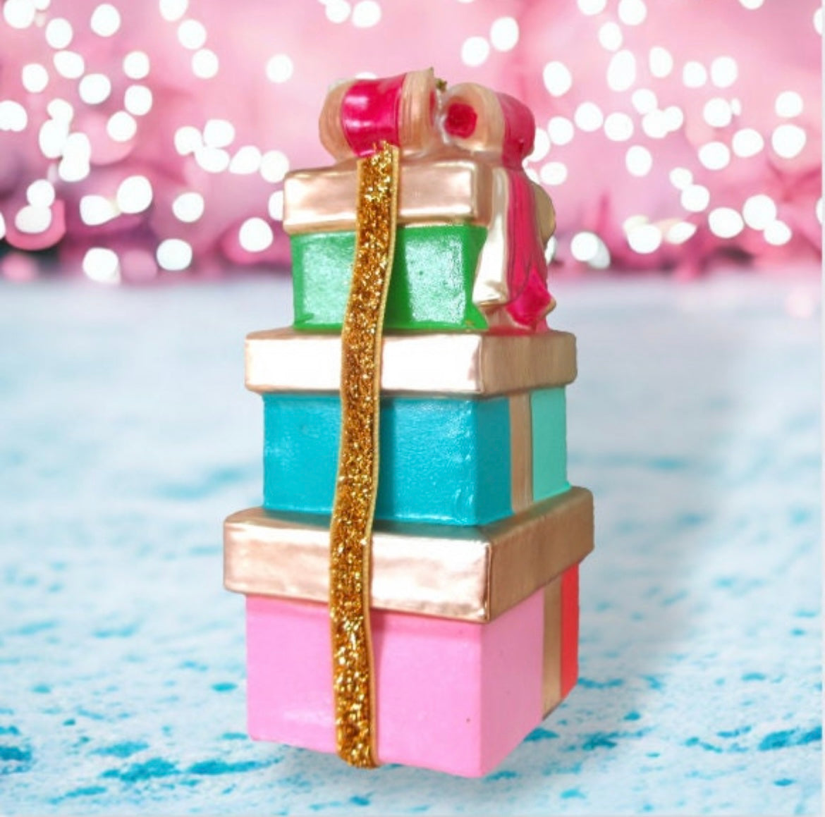Stacked Gift Boxes Ornament