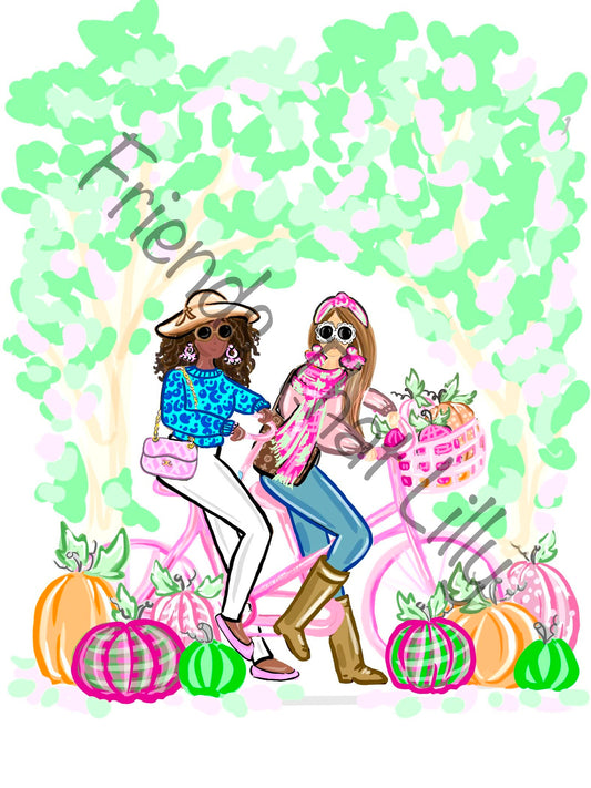 SALE! FTL Fall Girls Illustration Shirts